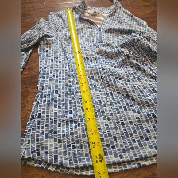 Tommy Bahama Blue 3/4 Zip Everyday Active Activewear Jacket Medium - Picture 7 of 10